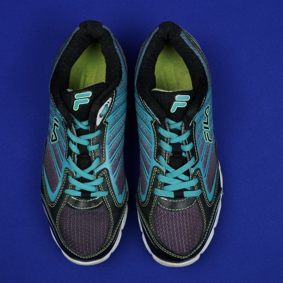 FILA Cool Max Women's 6 M Aqua Black Athletic Running Shoes DLS Foam - Picture 11 of 16